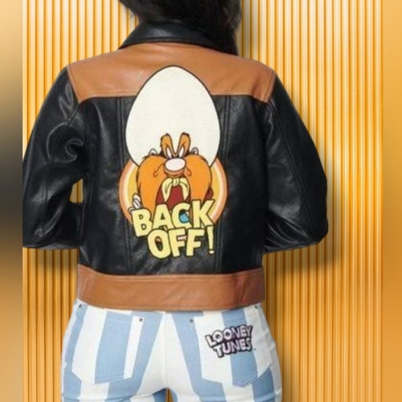 Unique Vintage X Looney Tunes Yosemite Sam Trucker Jacket. Size L. NWT - Picture 4 of 6